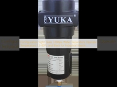 Vetro spia di configurazione 3.0Mpa Separatori d'acqua Temperatura di esercizio 1.5-80ºc e Nero per esigenze industriali