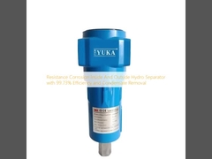 Resistenza alla corrosione interna ed esterna del separatore idraulico con efficienza del 99,73% e rimozione della condensa